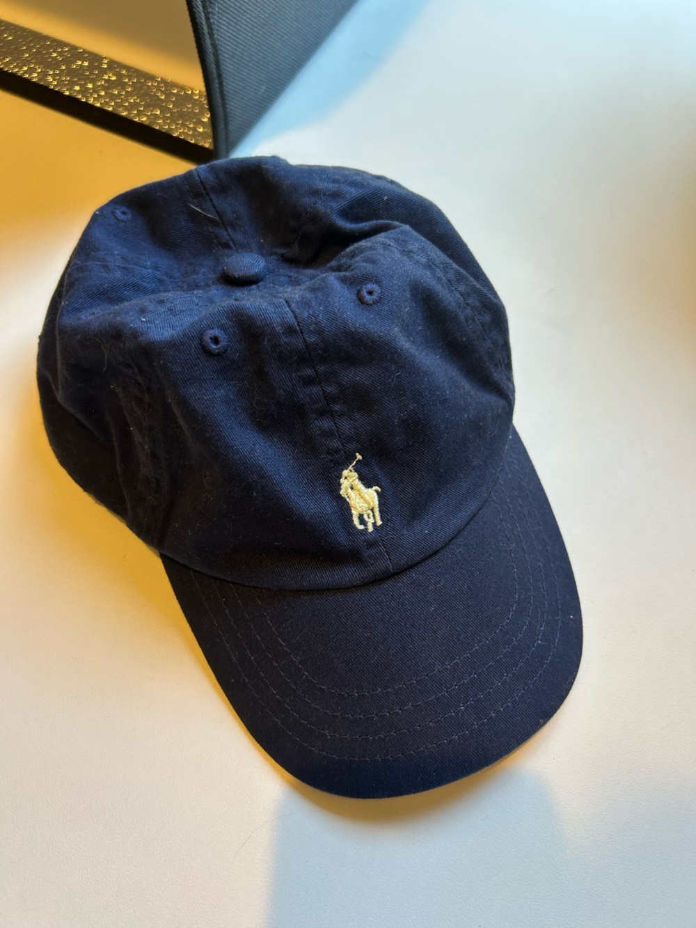 Polo Ralph Lauren toddler unisex navy blue adjustable hat cap 2T-4T preppy retro